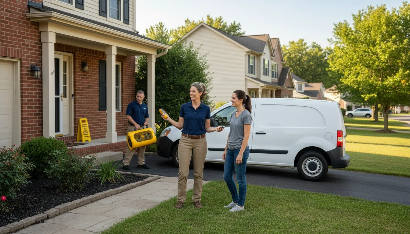 Residential water damage restoration in Mcdonald, PA